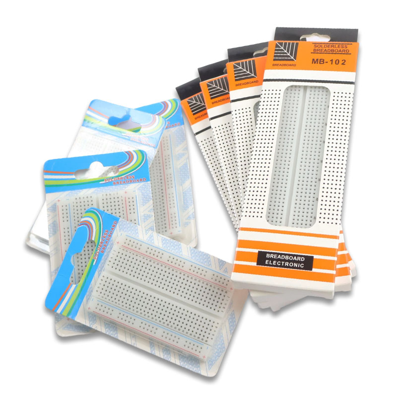 Breadboard 400 Point - 4/3/2PCS MB-102 Placa de Prototipagem 400