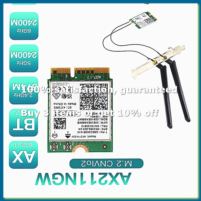 Antenna 2.4Ghz - Placa de Rede Sem Fio AX211NGW+