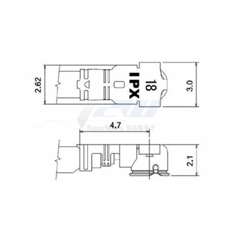 RF U.FL/IPX IPX1 UFL para RP-S - Ipex Connector avaliação e preço