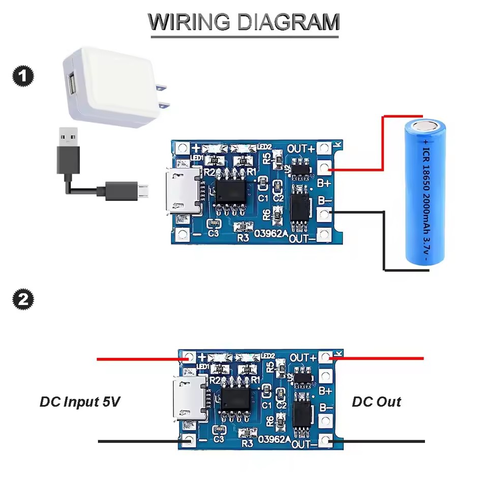 1-20 Peças Módulo Carregador d - Tp4056 Module avaliação e preço